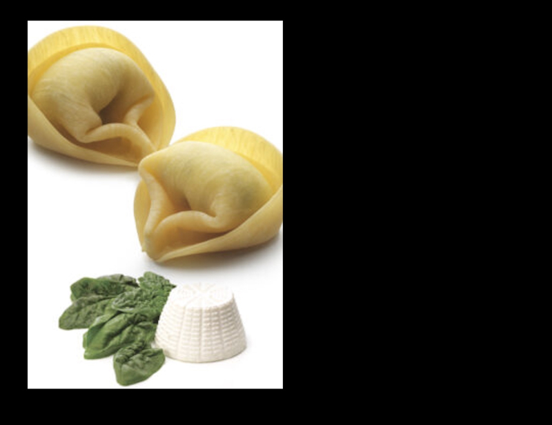 Tortelloni rellenos de espinacas y ricotta